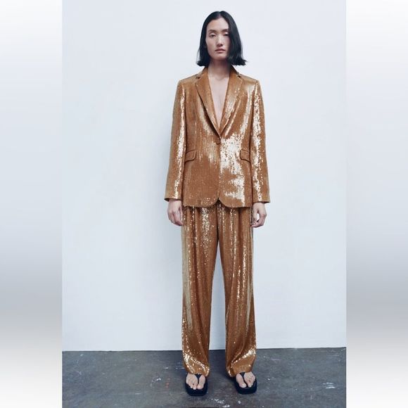 ZARA SEQUIN PANTS LIMITED EDITION 2503/008/015/024 - Picture 3 of 5